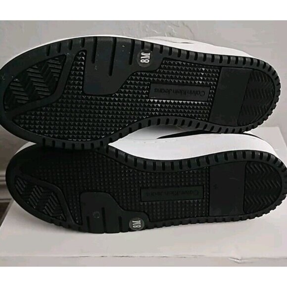 Calvin Klein Aubrie Sneaker Women's Classic Size 8 New White and Black - Picture 5 of 6